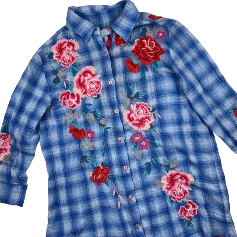 JOHNNY WAS BUTTON DOWN - SZ S